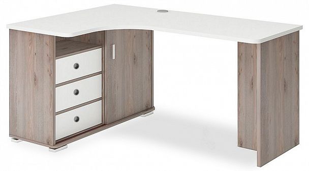 Стол письменный Домино СР-165С Белый/Нельсон левый - Вид 1