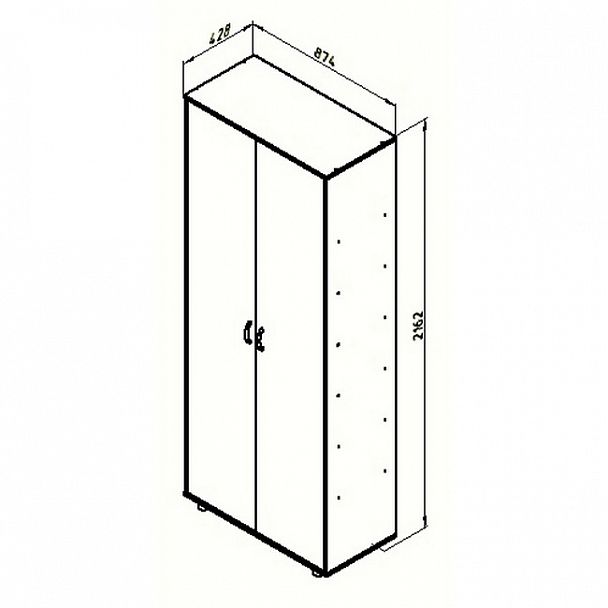 Шкаф для одежды "Дельта-2" - Вид 3