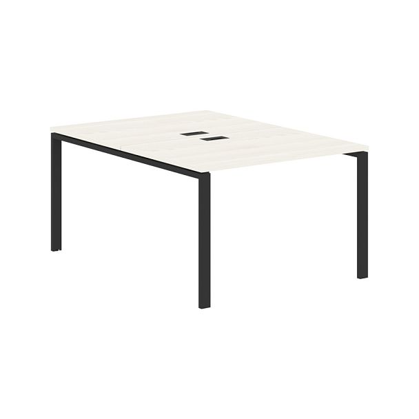Стол 2-х местный EUWST 1116 Ясень Траун/Черный 1160х1606х750 EDIS - Вид 1