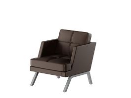 Aldo Кресло с декором из пуговиц ALDB-01L Линкольн 221/Металл Серый 790*875*890 - Фото предпросмотра