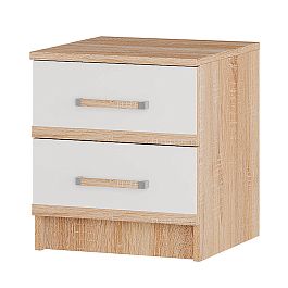 "Сакура" тумбы (2 шт) (400х450х410) дуб сонома/белый - Фото предпросмотра