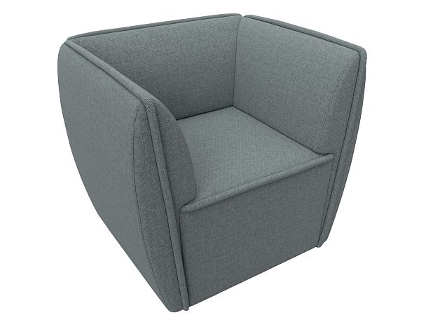 Кресло Бергамо Рогожка серый - Вид 5