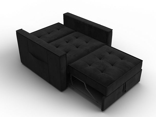 Кресло-кровать Лига-104 (80) Велюр черный - Вид 8