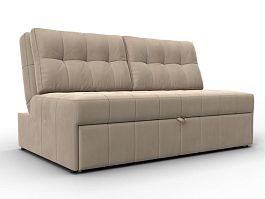 Диван прямой Лига-107 (140) Велюр бежевый - Фото предпросмотра