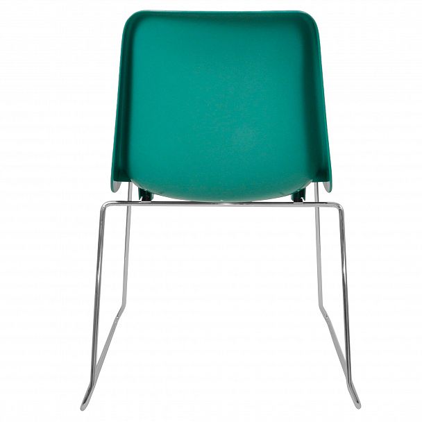 Стул Vicenza (пруток), каркас хром, светло-зеленый, стопируемый - Вид 4