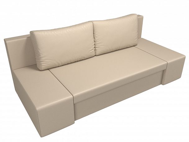 Диван прямой Сан Марко (полностью экокожа бежевая) - Вид 5