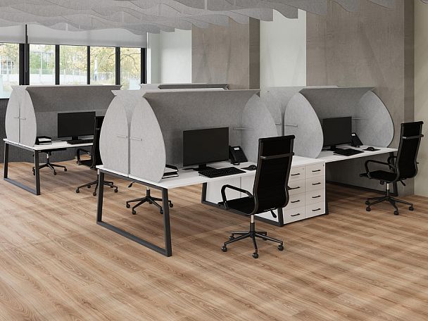 AcustiX Кабина настольная на стол L600 VE.KB3-118.6 Зимний Лес 1180*600*1100 - Вид 4