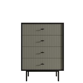 Комод вертикальный с четырьмя ящиками Emerson арт EM18/gray/L - Фото предпросмотра