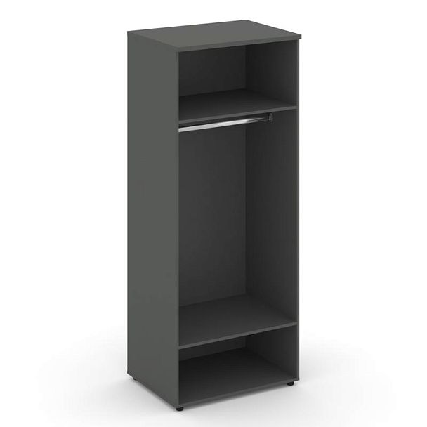 Стайл Проджект Гардероб широкий глубокий SN.GB-004 Антрацит/Черный Ручки 796*600*1982 - Вид 2