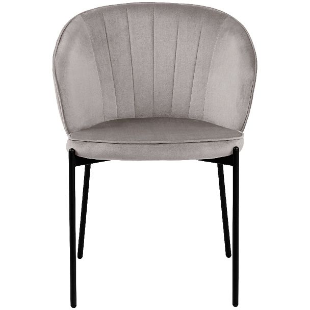 Комплект кухонных стульев Миэль светло-серый велюр/черный, 3 шт. - Вид 2