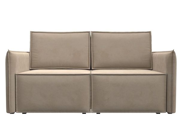 Диван прямой Либерти мини Велюр бежевый - Вид 2