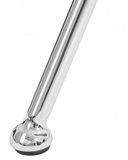 Кресло дизайнерское DOBRIN EMILY (серая ткань AF7, хромированная сталь) - Вид 9