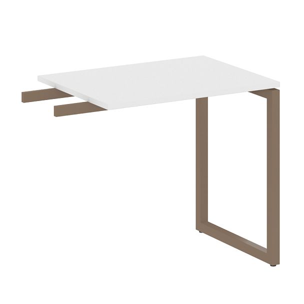 Metal System Quattro Приставной элемент на О-образном м/к 40БО.ПР-2 Белый/Мокко металл 800*600*750 - Вид 1