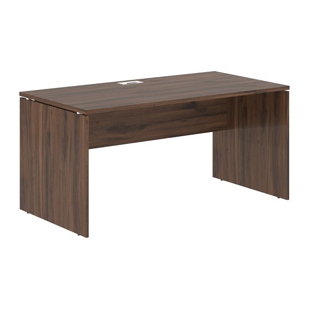 Стол прямой EDST 1580 Дуб Денвер тёмный/Белый 1560х800х750 EDIS - Вид 1