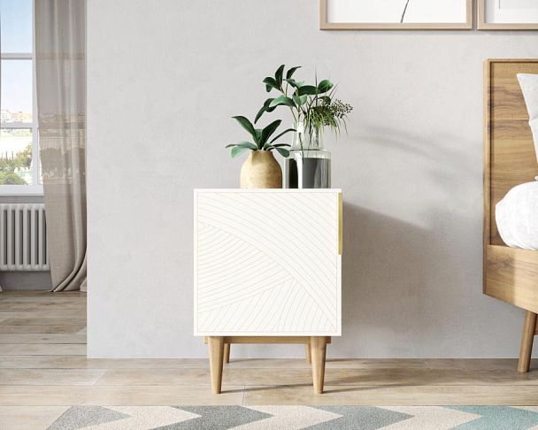 Тумбочка с дверкой Line LN08/GR1/beige - Вид 4