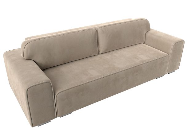 Прямой диван Лига-029 Велюр бежевый - Вид 5