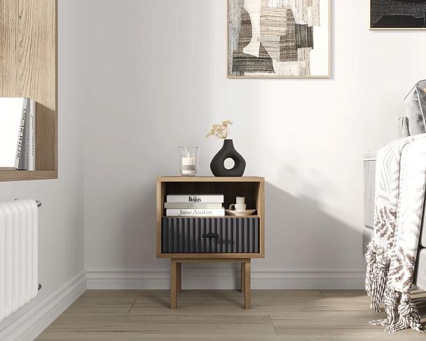 Тумбочка с нижним ящиком Emerson арт EM17/7024/L - Вид 4