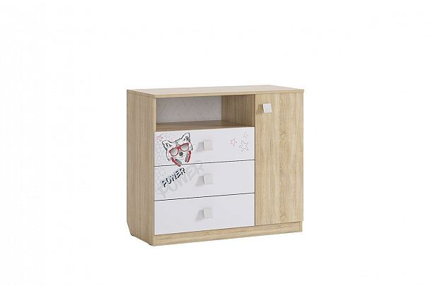 Энерджи Комод MDE-06.1623 дуб сонома/белый - Вид 1