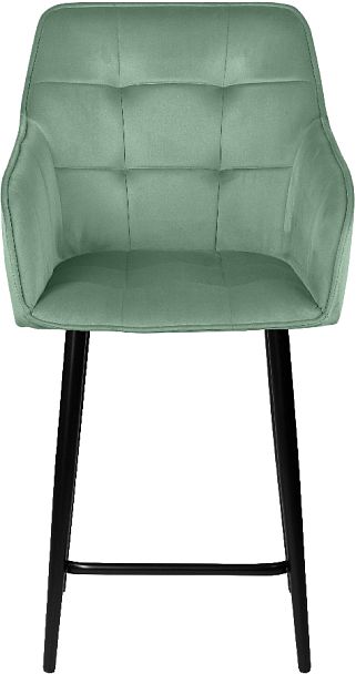 Комплект полубарных поворотных кресел Мони К, Confetti aquamarine/черный, 4 шт. - Вид 3