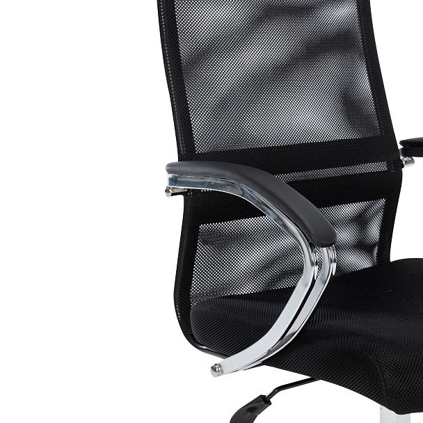 Офисное кресло CHAIRMAN CH612, ткань/сетка, черный, крестовина хром (M) - Вид 5
