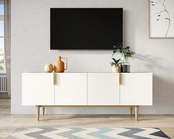 Комод под TV с четыремя дверками Line LN06/GR1/beige - Вид 4