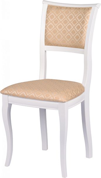 Комплект деревянных стульев с мягким сиденьем Камир Белый/Бежевый жаккард, 3 шт. - Вид 1