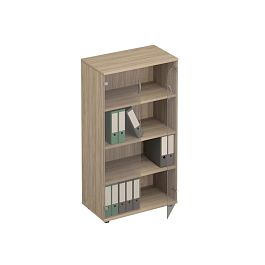 Шкаф для документов со стеклом Формула ФР 366 вяз светлый - Фото предпросмотра
