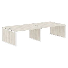 Стол 4-х местный XQPWST 3214 Сосна Эдмонт/Белый 3200х1406х750 XTEN-QP - Фото предпросмотра