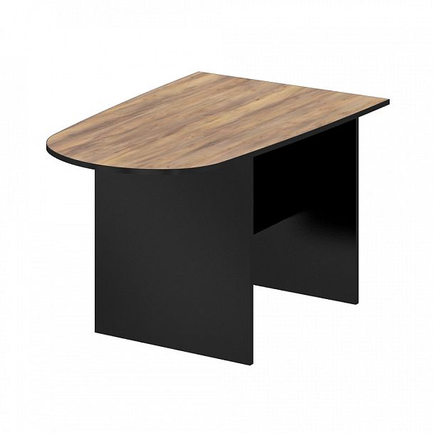 Конференц-приставка, столешница 18 мм "Логистика"  ПК-ЛОГ-ПР110Х70/Д/18-В1-1078 таксония медовая+черный - Вид 1