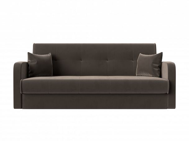 Диван книжка Надежда (полностью велюр коричневый) - Вид 2