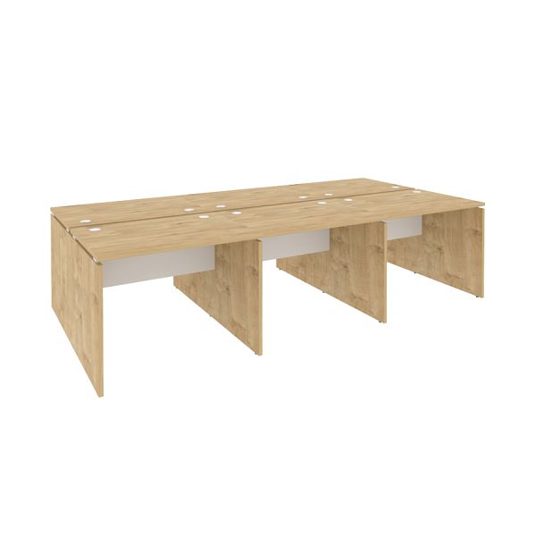 Onix Рабочая станция O.D.RS-6.1.7 Тиквуд светлый/Белый бриллиант 2940*1475*750 - Вид 1