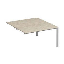Секция стола рабочей станции на металлокаркасе КФ (2х140) Комфорт КФ К.С1 1145-1 ДШ дуб шамони / серый - Фото предпросмотра