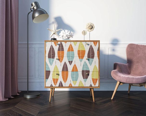 Комод Berber три ящика 48 принт арт BB40/Print_48 - Вид 4