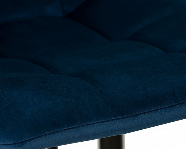 Стул барный DOBRIN NICOLE (черные матовые ножки, темно-синий велюр (108-95)) - Вид 7