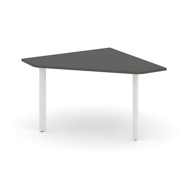 Style Project Next Угловой элемент переговорного стола SN-59.UPRG-031 Антрацит/Металл Белый 1180*1180*750 - Вид 1