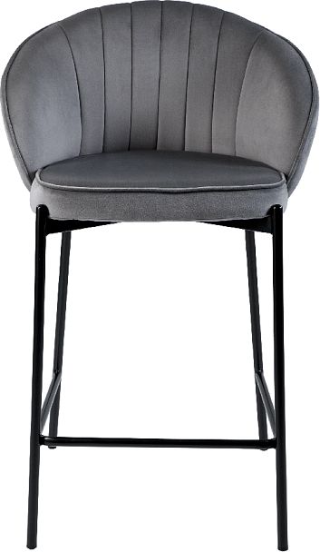 Полубарный стул Миэль серый/черный - Вид 2