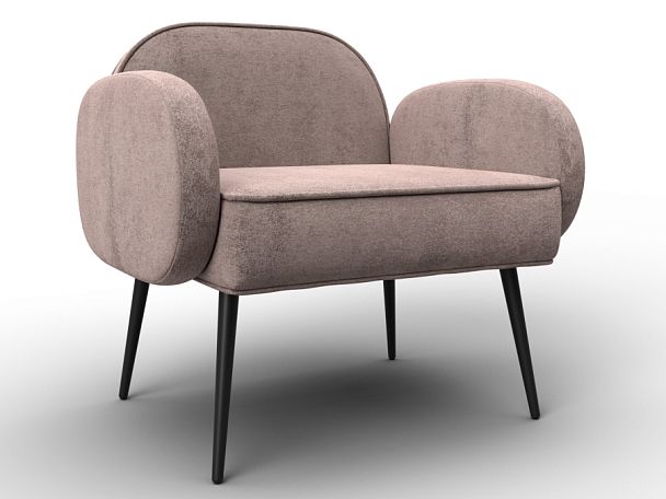 Кресло Лига-086 Велюр бежевый - Вид 1