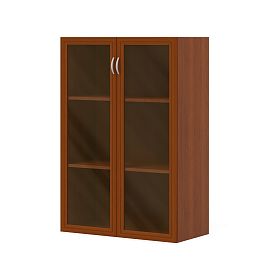 Шкаф (необходим топ) "Лидер"  ПК-ЛДР-Ш135Х90С/35-В1-35 миланский орех светлый - Фото предпросмотра