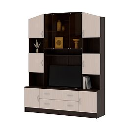 ТВ 301 Макарена ЛДСП центр.секция 1600х2004х440 венге/белфорт - Фото предпросмотра