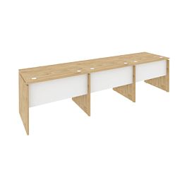 Onix Рабочая станция O.RS-3.1.7 Тиквуд светлый/Белый бриллиант 2940*720*750 - Фото предпросмотра