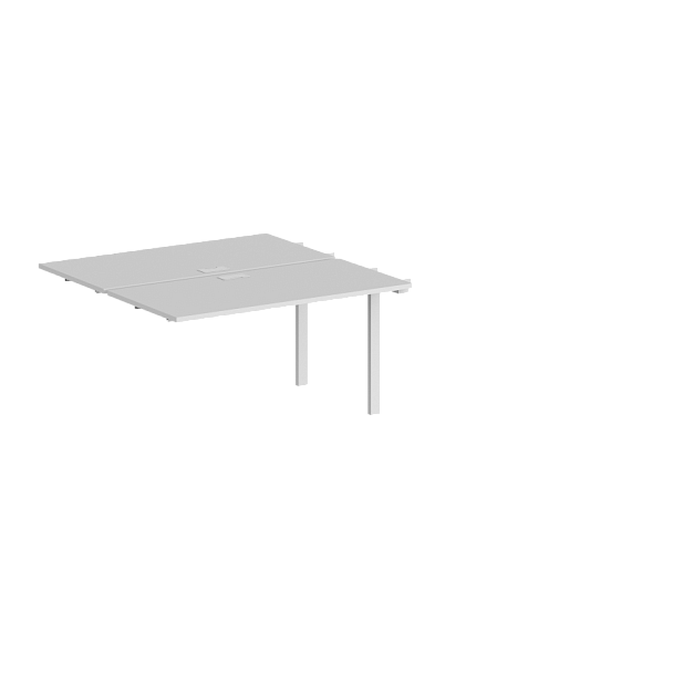 Секция  раб. станции Sigma 1200х1238х750 / профиль: 60х30 белый; столешница: белый - Вид 1