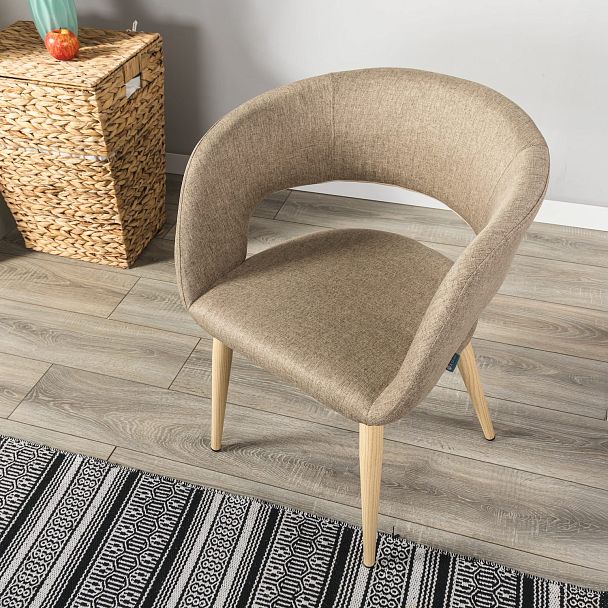 Кресло Hugs beige/нат.дуб - Вид 10