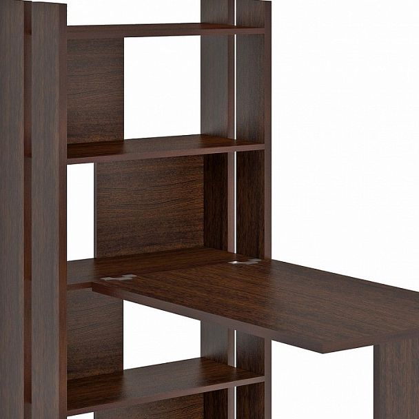 Стол компьютерный Домино Лайт СТЛ-ОВ+С100Прям без тумбы Венге - Вид 3