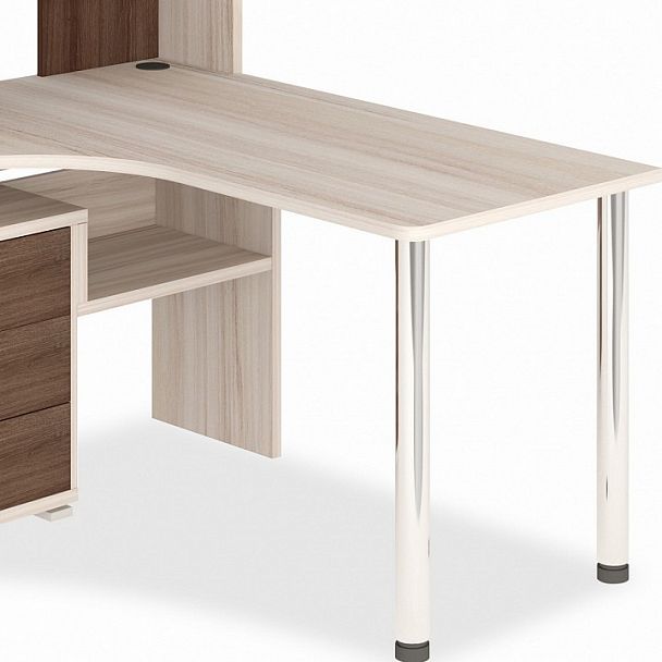 Стол компьютерный Домино СР-133 Карамель/Шамони левый - Вид 3