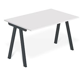 Стол Sheffilton SHT-TU92/TT 120/80 ЛДСП антрацит/белый шагрень - Фото предпросмотра