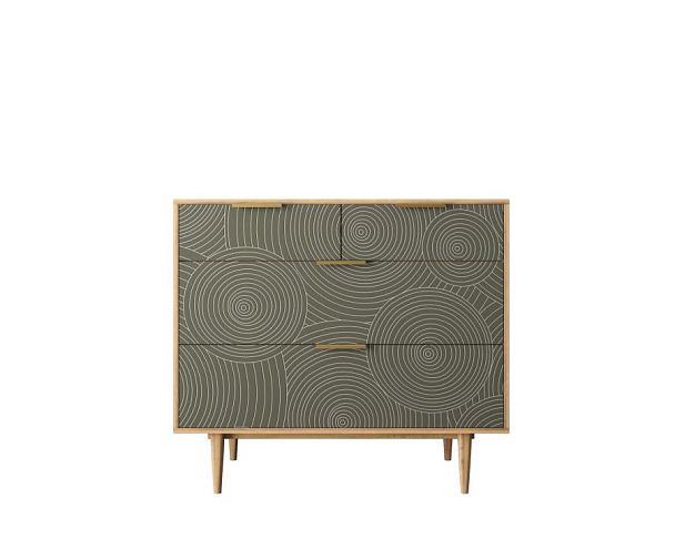 Комод с четыремя ящиками Line R22/browngrey - Вид 1