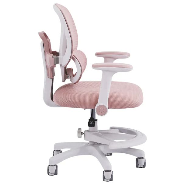 Кресло детское с подставкой для ног BRABIX KIDS "MG-220", сетка/ткань TW, розовое, 533314 - Вид 3