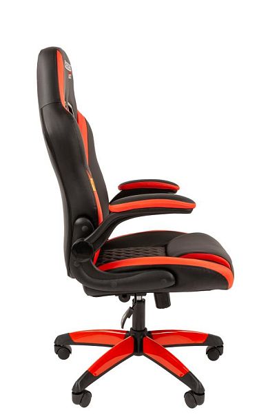 Кресло Chairman game 15 Россия экокожа черный/красный - Вид 3