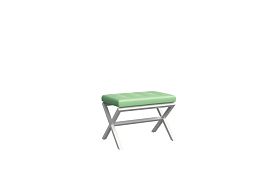 Next Банкетка одноместная NLT.L-1 Kanzas 20/Металл Белый 650*380*480 - Фото предпросмотра