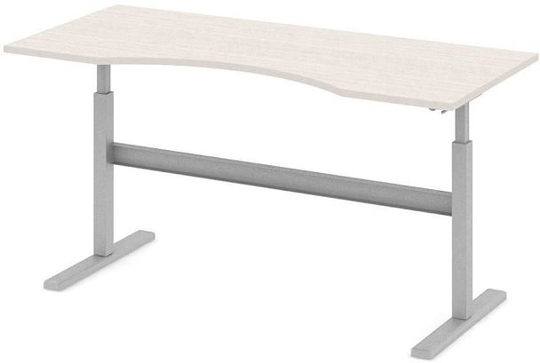 Стол офисный рабочий "Трансформер"  ПК-ТРС-СТЭ180Х80/МРМ-В1-30 дуб альпийский - Вид 1